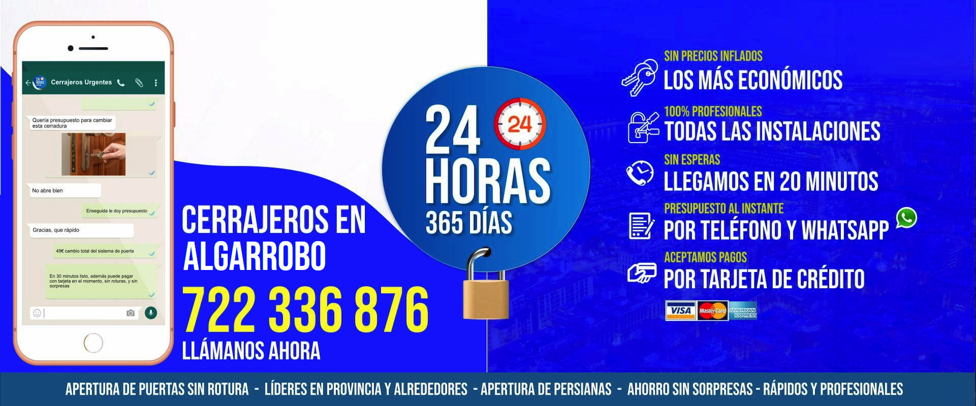 Cerrajeros en Algarrobo 24 horas