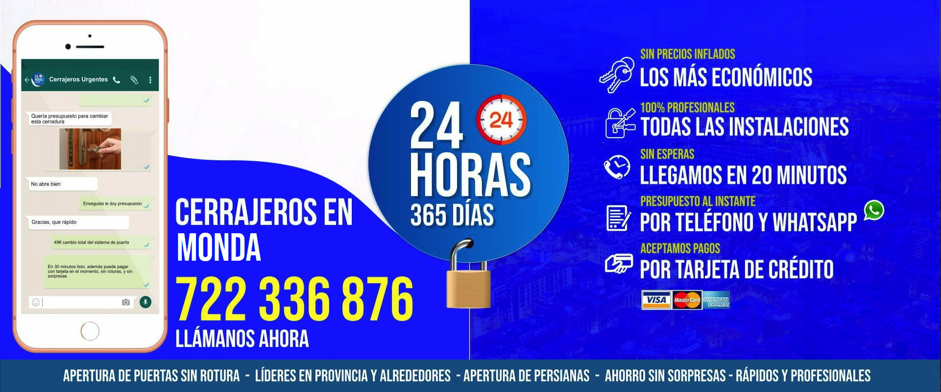 Cerrajeros en Monda 24 horas