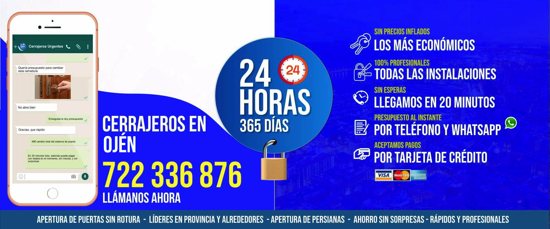 Cerrajeros en Ojén 24 horas